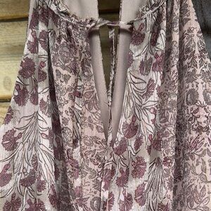 DREW Pink, Gold, and Purple Sundress Sleeveless Mini